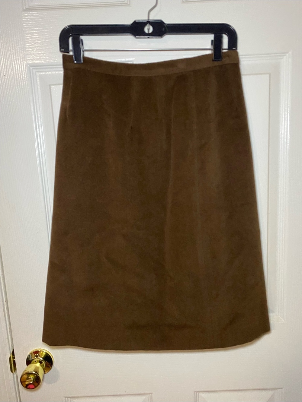 Women's Brown Skirt Wool Cashmere Angora